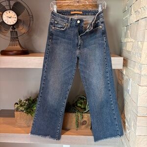 Joe's  High Rise Retro Crop Blue Jeans  W 25